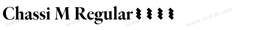 Chassi M Regular字体转换